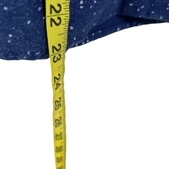 Vintage 90s Blue White Speckled Button Up Blazer Top Small - Picture 6 of 7